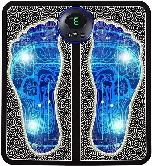 Instant Foot Relief! EMS + Heat Vibrating Foot Massager Pad