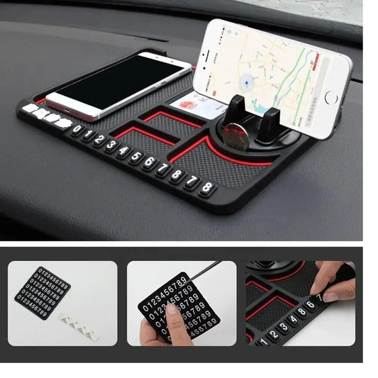 SSE Mojo Car Accessories Multifunction Phone GPS Holder Anti-Slip Silicone Pad and Car Mobile Holders for Car Dashboard