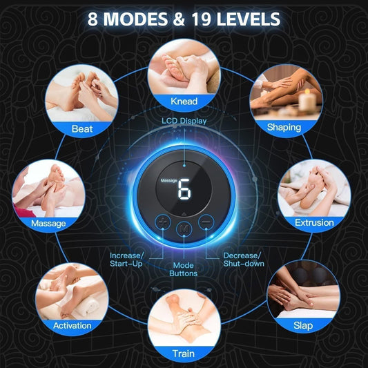 Instant Foot Relief! EMS + Heat Vibrating Foot Massager Pad