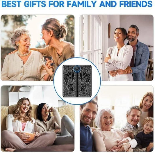 Instant Foot Relief! EMS + Heat Vibrating Foot Massager Pad