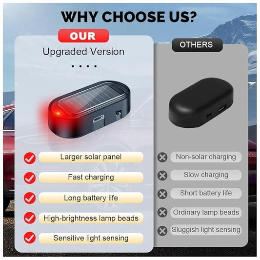 Solar Power Simulated Dummy Alarm Security Light