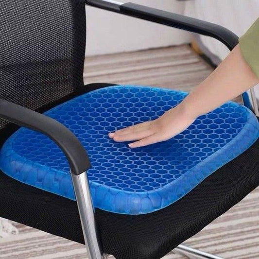 SSE MOJO:🪑 ComfortCore UltraFlex Gel Cushion — Ergonomic Support for Car, Office, Gamer & Work-from-Home Seating